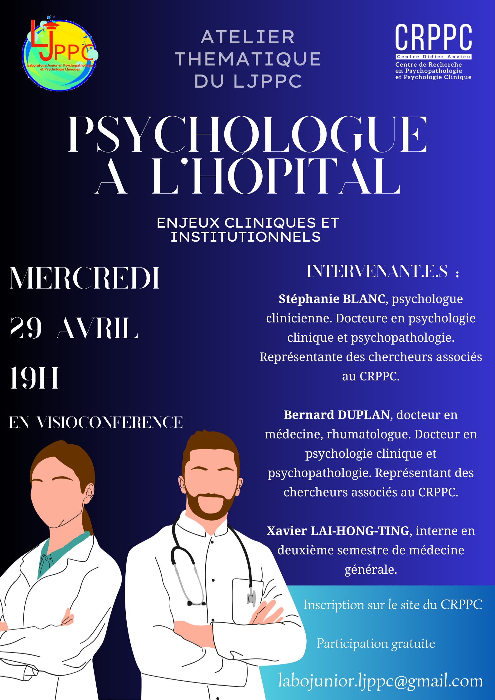 Affiche PSYCHOLOGUE A L'HOPITAL